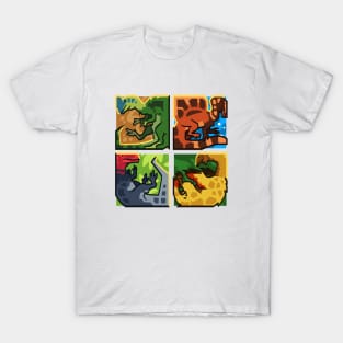 Dinosquares: Theropod Collection T-Shirt